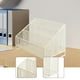 thumbnail image 4 of Estante de almacenamiento de CD de alambre metálico, versátil, ahorra espacio, almacenamiento de mesa, compacto Blanco, 4 of 7