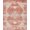 Red Multi, Pattern 18, variant on ODIKA Bathroom Way Abstract Brushstroke Vintage Faded Block Stairs for Dorm Room, Small Living Apartment, Stain Resistant Low Profile
