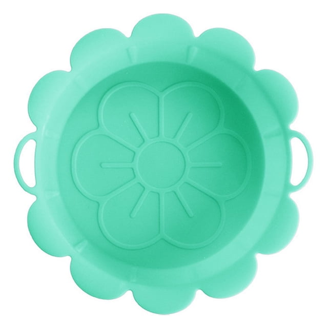 MesaSe Air Fryers Pan Non Stick Foldable Flower Shape Silicone Baking Tray for Kitchen Bakery