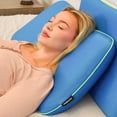thumbnail image 2 of Imaginarium 2-Pack Big Memory Foam Queen Fun Pillow with Cool-to-the-Touch Cover, 18" x 28", Cosmic Blue, 2 of 7