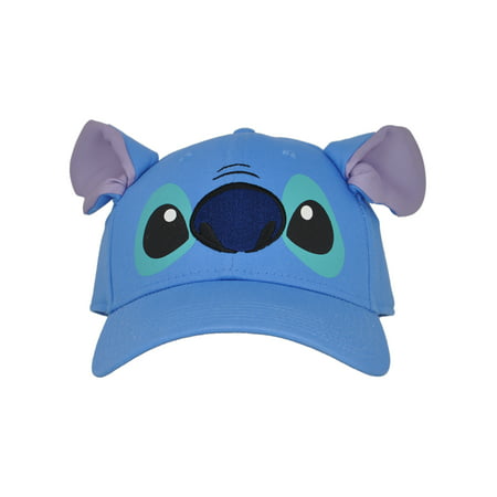 Disney - Adult Stitch Ears Baseball Hat Blue - Walmart.com
