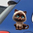 thumbnail image 2 of 15*18CM Car 3D Stereo Anime Funny Personality Kitten Sticker Car Styling Sticker, 2 of 7