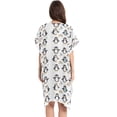 thumbnail image 2 of Beach Vacation Clothes Kimono Cardigan Loose Swimsuit Cover Up for Women Cute Penguins Rainbow Bird L, 2 of 6
