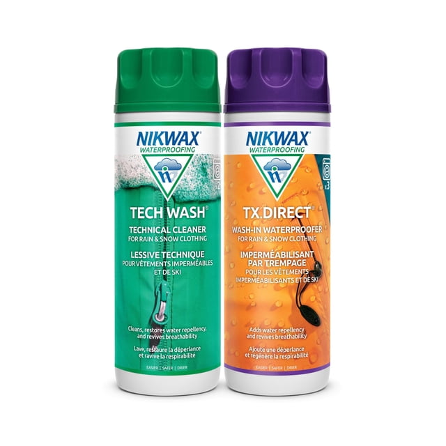 Paquete doble Nikwax Hardshell de 600 ml para limpieza e impermeabilización