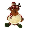 thumbnail image 2 of Christmas Candy Basket Santa Snowman Doll Decor Woven Holder Basket Holiday Table Desk Decoration Candy Bowl Candy Gift Container, 2 of 7