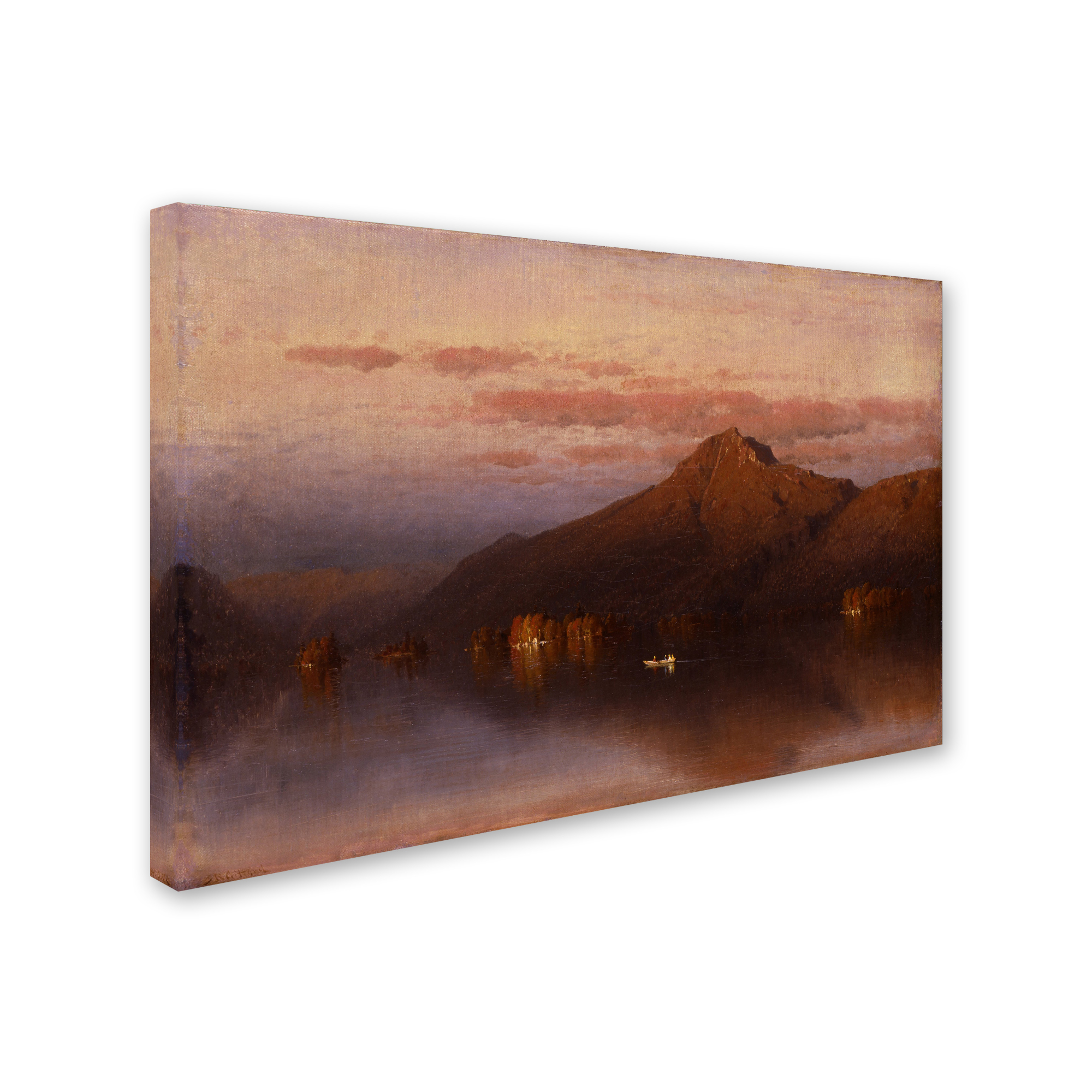 Trademark Fine Art 'Whiteface Mountain From Lake Placid' Canvas Art by Sanford Gifford