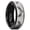 Black & Silver-Eagle, variant on 8mm Black Tungsten Wedding Band Lasered with Silver Elk Deer Family Mountain Tree Forest Landscap, Matte Brushed Finish Step Edge Ring for Men Women, Comfort Fit Size 13
