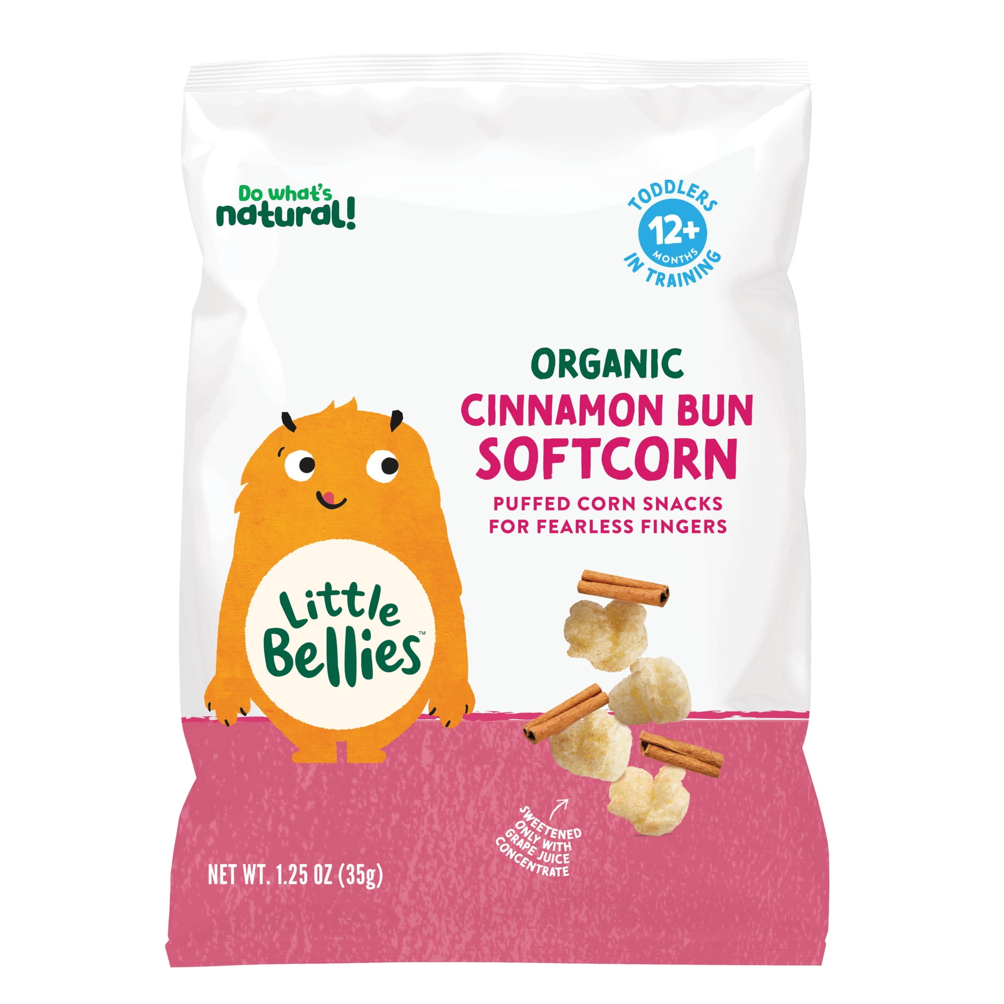 Little Bellies Organic Cinnamon Bun Softcorn 1.25 oz