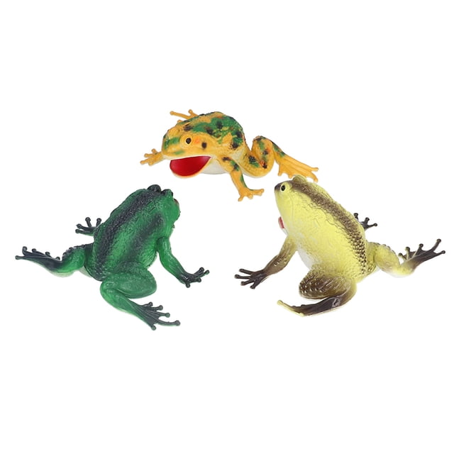 Juguetes de sapo para niños, juguetes de sapo, juguetes de animales de rana de simulación, diseño aerodinámico de rana de goma