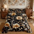 thumbnail image 2 of Manfei Cottagecore Blossom Daisy Queen Comforter Set 3 Pieces,Vintage Flowers Leaves Comforter Sets Queen,1 Comforter and 2 Pillowcases,Reversible, 2 of 6