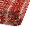 thumbnail image 3 of Jordan Manufacturing 72" x 21" Everest Caramel Red Ikat Rectangular Outdoor Chaise Lounge Cushion with Ties and Hanger Loop, 3 of 12