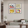 thumbnail image 3 of Van Gogh Wall Art 4 Panels,Vincent Van Gogh Print,The Red Vineyard Painting,Vincent Van Gogh Poster,Van Gogh Framed Art For Wall Decor, 3 of 6