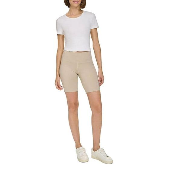 DKNY Women's Bike Shorts in Tan Size Large
