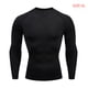 thumbnail image 3 of Guardurnaity Ropa interior térmica para hombre, medias elásticas deportivas de secado rápido, para esquiar, correr, capas Base cálidas, ropa deportiva de Camisetas  XL Negro Guardurnaity AP013385-02, 3 of 6