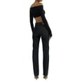thumbnail image 6 of Qiylii Women Off Shoulder Shirt Y2K Long Sleeve Slim Fit Top Tee Sexy Streetwear Blouse Tops, 6 of 9