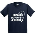 thumbnail image 3 of Inktastic I Hooked Mommy's Heart with Fishing Rod Youth T-Shirt, 3 of 5