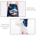 thumbnail image 2 of Shark Stunning Chiffon Women's Summer Beach Dresses with Polyester Straps, 2 of 6