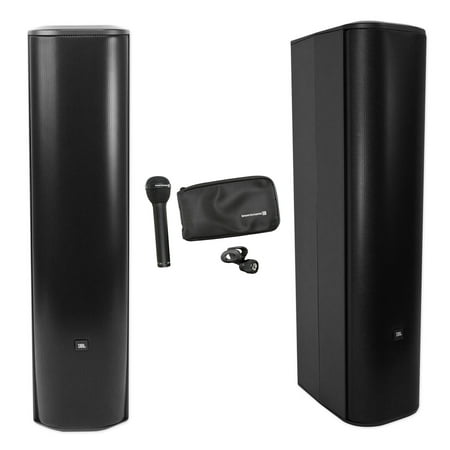 JBL CBT 70J-1 500w Black Wall Mount Line Array Column Speaker + Extension + Mic