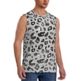 thumbnail image 2 of Kdxio Wild Animal Leopard for Men's Muscle T-shirt,Sleeveless for Workout Running Athletic Gym Lounge Casual, 2 of 7
