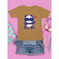 thumbnail image 3 of Cool Panda W Sunglasses T-Shirt Juniors -Image by Shutterstock,  Medium, 3 of 4