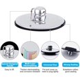 thumbnail image 3 of Tapón cromado para fregadero de bañera, tapón de drenaje de Metal sólido de 1,65 pulgadas con cadena para baño y cocina, 3 of 4
