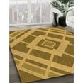 thumbnail image 2 of Ahgly Company Indoor Square Patterned Beer Orange Area Rugs, 7' Square, 2 of 6