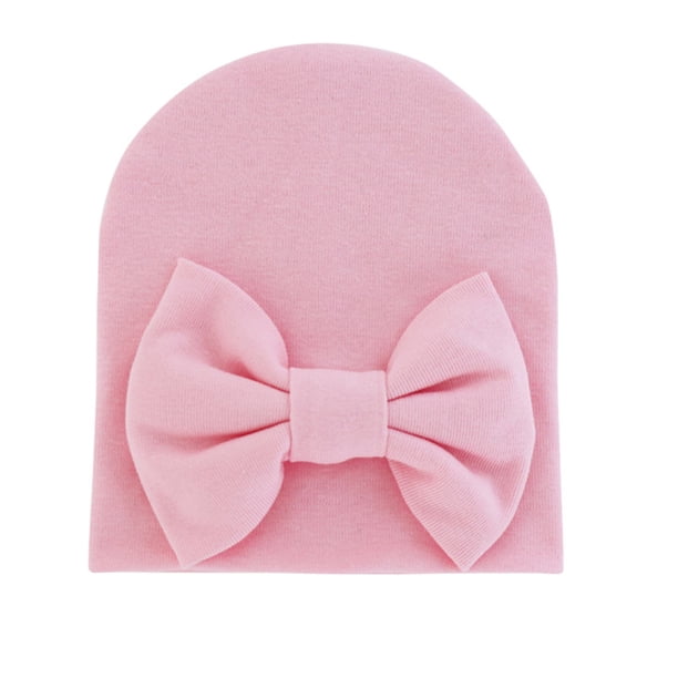 Sonducket Gorros de bebé, gorro con nudo de lazo, bonitos gorros para bebés, regalos de cumpleaños, accesorios cómodos para niños pequeños, mano de Sombreros rosa Sonducket AP009361-01B