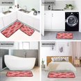 thumbnail image 4 of 2-Piece Kitchen Rugs Set Non-Slip Mats Carpet Floor for Kitchen, Bathroom (19.7"x27.6" & 19.7"x47.2") Red Maple Leaf Pattern, 4 of 7