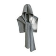 thumbnail image 1 of Bufanda con capucha para mujer, calentador de cuello y orejas, suave, regalo de otoño y Año Nuevo Gris, 1 of 5