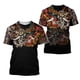 thumbnail image 1 of Camiseta con estampado de samurái para hombre, camisa holgada con cuello redondo, manga corta, estilo sorpresa, ropa de calle, Harajuku, verano, 3D, 1 of 4