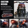 thumbnail image 3 of Multifunctional Motorcycle Tail Light 12V Universal Waterproof LED Brake Light Driving Lights Turn Signals for Motorcycle E-bike., 3 of 5