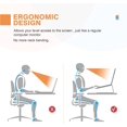 thumbnail image 2 of IBAOLEA Aluminum Laptop Stand for Desk Compatible with Mac MacBook Pro Air Apple Notebook, Detachable Portable Holder Ergonomic Elevator Metal Riser for 10-17 inch (Black) Black, 2 of 7