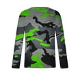 thumbnail image 4 of Mens Big and Tall T-Shirts M-4X Plus Size Long Sleeve Round Neck Breathable T-Shirts Casual Camouflage Printed Loose Comfort Pullover Tops, 4 of 5