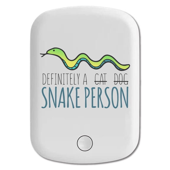 DistinctInk Magnetic Battery Pack, 5000 mAh Wireless Portable Charger with USB-C Cable, Compatible with MagSafe iPhone 14 / 13 / 12 Series - Definitely a Snake Person