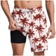 thumbnail image 1 of Pantalones Cortos Casuales para Hombre Imprimir con Bolsillos Pantalones de Playa de Cintura Elástica, Pantalones Cortos de Cintura Elástica para Hombre, 1 of 6