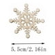 thumbnail image 3 of 10 Pcs Snowflake Wooden Wedding Tree Ornaments, Wooden Snowflake Wedding Tree Decor, Sturdy Assorted Snowflakes, High-Quality Wooden Ornaments for Home Decor, Festive Wedding Centerpiece, 3 of 7