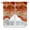 Burnt Orange, variant on Teal Coastal Kitchen Window Curtains, Swag Curtains Valance for Bedroom Living Room Bathroom, Summer Beach Nautical Abstract Art Rod Pocket Window Treatment Curtain Block Drapes 2 Panels 36"x63"