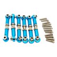 thumbnail image 1 of ZheElen RCGOFOLLOW 1/18 Aluminum Alloy Wheelbase Steering Link Rod Set Rc Steering Link Rod Set For HIMOTO -18 Blue, 1 of 6