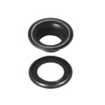 thumbnail image 4 of Uxcell 50 Sets 12mm 1/2" Hole Copper Grommets Eyelets Black for Fabric Leather Canvas Curtain Clothing, 4 of 6