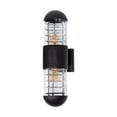thumbnail image 2 of Aplique pared exterior, IP44, color negro, 10W, E27, 2 luces, 2 of 5
