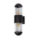 thumbnail image 2 of Aplique pared exterior, IP44, color negro, 10W, E27, 2 luces, 2 of 5