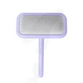 thumbnail image 2 of Cepillo de peluquería para perros y gatos | Peine multifuncional para el baño, herramienta eficaz para la caída, aguja de masaje suave, cerdas suaves, mango ergonómico, verde/morado, 16x9,8cm, 2 of 8