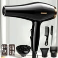 thumbnail image 1 of DPTALR Hair Dryer With Diffuser,Lightweight Travel Hairdryer For Normal & Curly Hair Includes Volume Styling Nozzle, 1 of 9