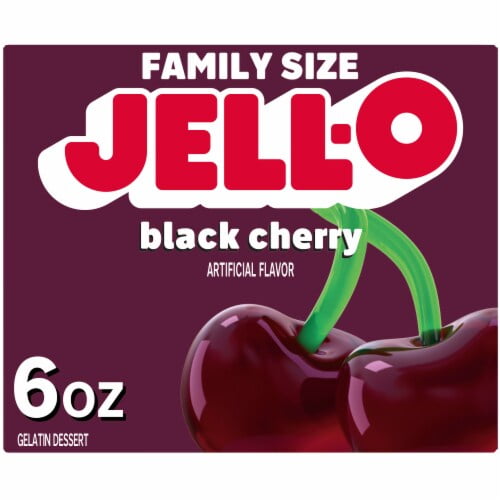 2X - Jell-O Black Cherry Gelatin Dessert Mix-6 oz