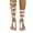 White Sandals, variant on Women Girls Gladiator Sandals Flat,Summer Strappy Lace Up Open Toe Knee High Flat Sandal Beach Travel Dressy T-Strap Thong Sandals