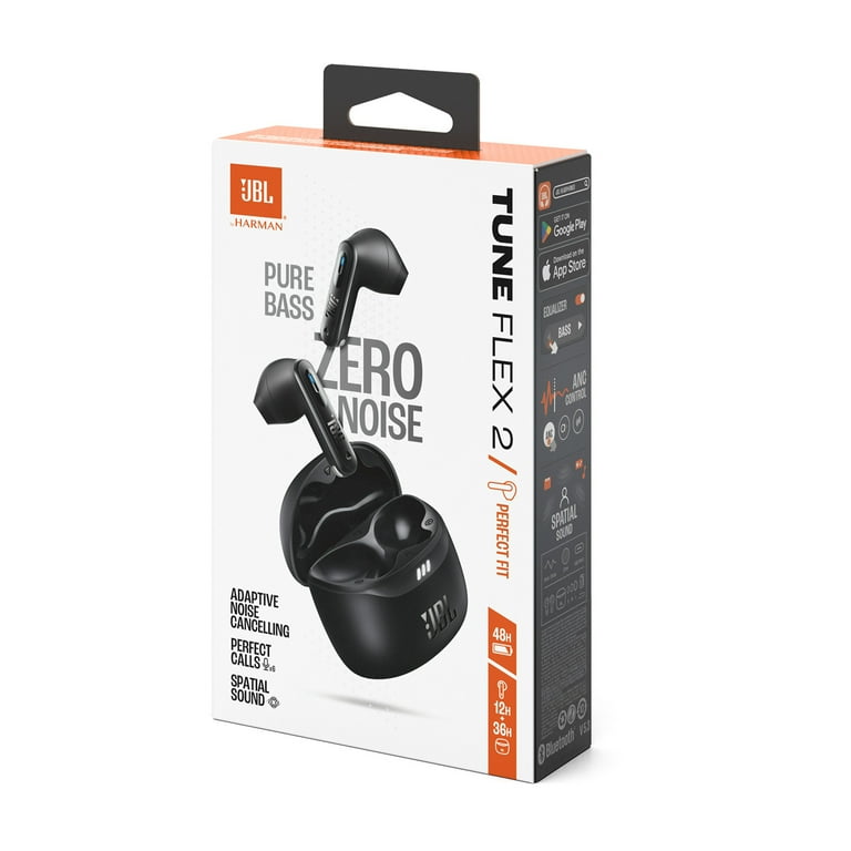 美品 JBL Tune Flex 2 JBL Tune Flex 2 True Wireless Inner Ear Earbuds, Black