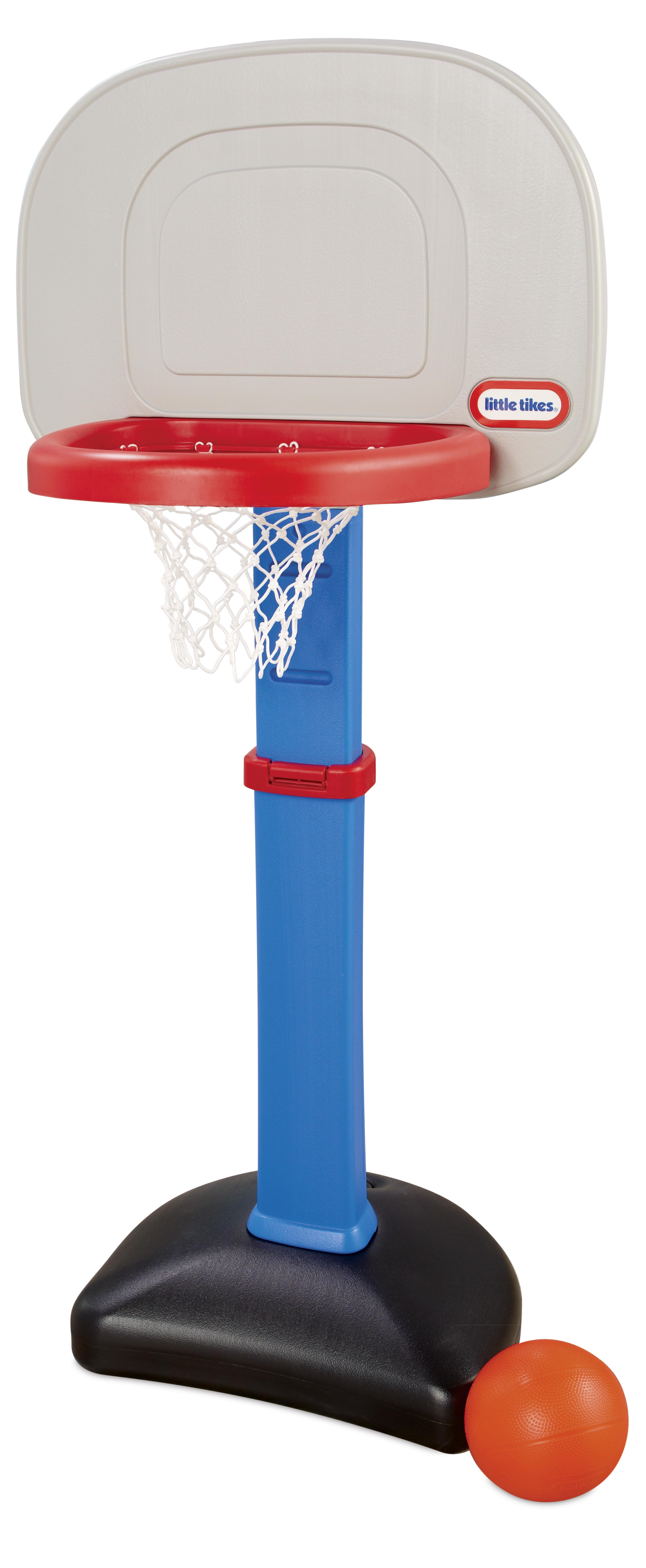 Little Tikes TotSports Easy Score Toy Basketball Hoop with Ball, Height Adjustable, Indoor Outdoor Backyard Toy Sports Play Set For Kids Girls Boys Ages 18 months to 5 Year Old, Blue - 2