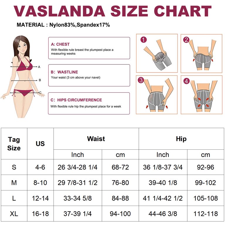 VASLANDA High Waisted Body Shaper Shorts Shapewear for Women Tummy