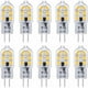 thumbnail image 1 of Bombilla LED G4 12 V 2 W blanco frío 6000 K, 200 LM, equivalente a halógeno bipin G4 10 W 20 W, lámpara LED G4 12 V CA/CC para autocaravanas/campanas de cocina, no regulable, paquete de 10, 1 of 5