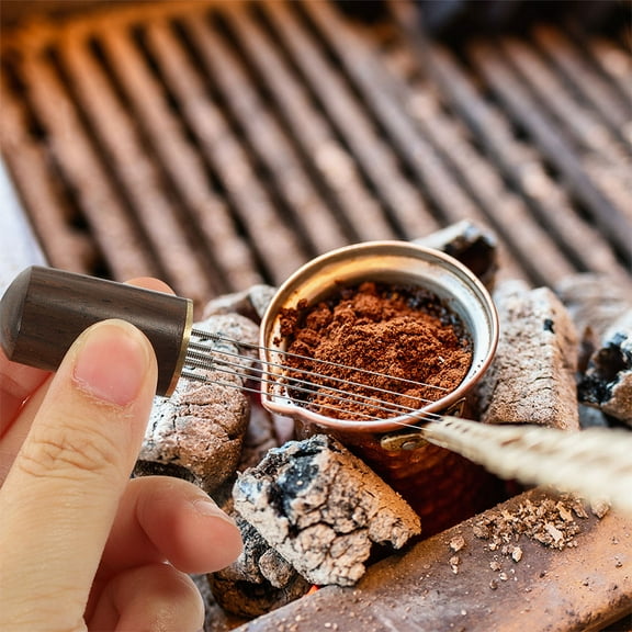 WHAMVOX 2pcs Coffee Tamper Stainless Steel Espresso Tamper With Coffee Stirrer Needle Espresso Tool